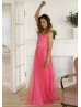 Coral Jersey Multiway Stylish Bridesmaid Dress Coral Jersey Multiway Stylish Bridesmaid Dress